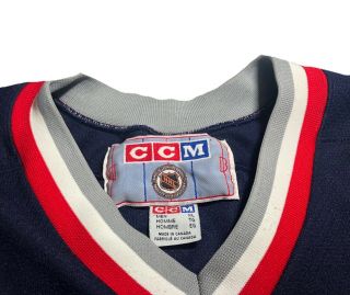 Men ' s Vintage CCM York Rangers Statue Of Liberty NHL Hockey Jersey size XL 3