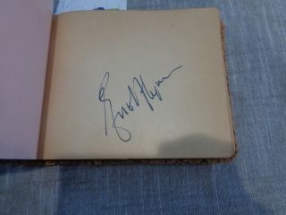 Vintage Basil Rathbone Autograph Errol Flynn Autograph Ronald Reagan Autograph