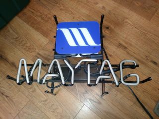 Vintage Maytag Store Display Neon Sign