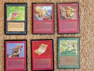 MTG Beta 22 Card Lot; Vintage Magic The Gathering; 3 Forest; Sink Hole & MORE 7