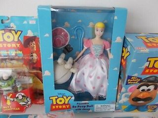 Vintage Thinkway 1995 Toy Story Bo Peep Doll W/sheep & Staff W/box Other Chars