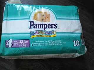 Vintage Diapers Pampers Size Large