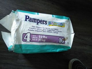 Vintage Diapers Pampers size large 2