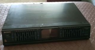 Vintage Sony Seq - 430 9 - Band Stereo Graphic Equalizer Spectrum Analyzer