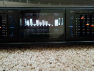 Vintage Sony SEQ - 430 9 - Band Stereo Graphic Equalizer Spectrum Analyzer 3