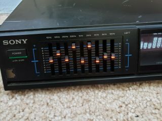 Vintage Sony SEQ - 430 9 - Band Stereo Graphic Equalizer Spectrum Analyzer 4