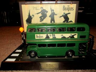 Vintage Beatles Liverpool Bus Phone Lights Lamp