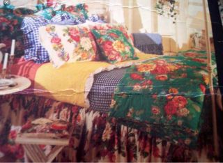 Vintage Ralph Lauren Gingham Cotton Blanket Full Queen Bedding Cottage Coastal 2