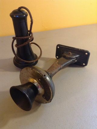 Vintage Antique Cracraft Leigh Electric Wall Crank Phone Parts Mouthpiece Ear