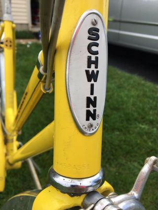 Vintage 1974 Schwinn Breeze - Kool Lemon 3 Speed 26” Womans Bicycle 6