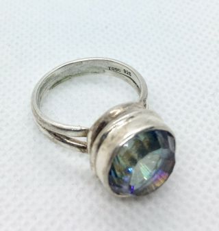 5ct Color Change Alexandrite & Sterling Silver Ring Modernist Vintage Jewelry 7