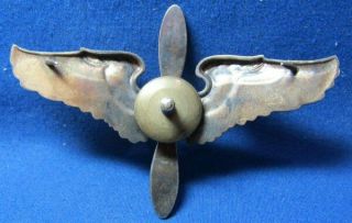 WWII Army Air Forces AAF Cadet Full Size 3 Inch Wings Badge 2