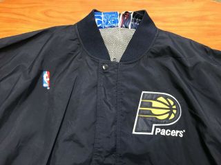 MENS VINTAGE 90 ' S CHAMPION INDIANA PACERS WARM UP BASKETBALL JACKET SIZE XL 2