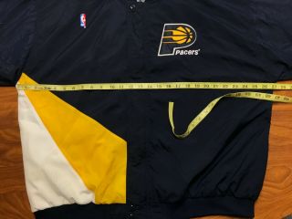 MENS VINTAGE 90 ' S CHAMPION INDIANA PACERS WARM UP BASKETBALL JACKET SIZE XL 5