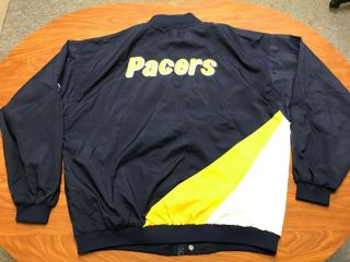 MENS VINTAGE 90 ' S CHAMPION INDIANA PACERS WARM UP BASKETBALL JACKET SIZE XL 7