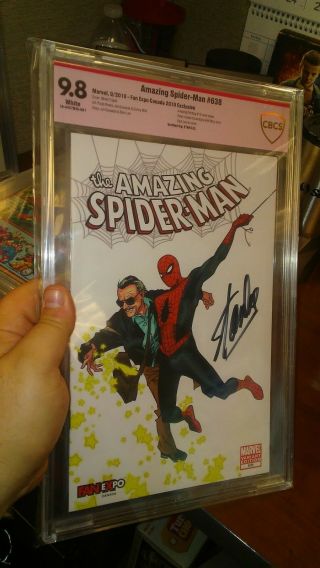 Spider - Man 638 Cbcs 9.  8 Verified Stan Lee Fan Expo / Af15 Rare Htf
