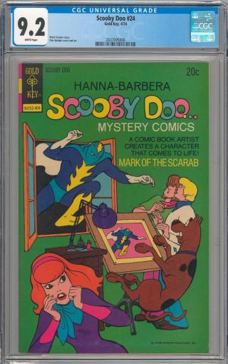 Scooby Doo 24 Cgc 9.  2 Nm - Rare Gold Key 1970 Series White Pages