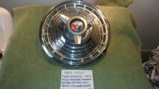 1963 - 1964 Ford Galaxie 500 Xl Vintage Chrome Spinner Hubcap Shippin
