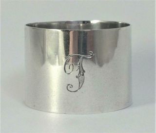 Antique Australian Sterling Silver Napkin Ring – C1920 By George Richard Addis