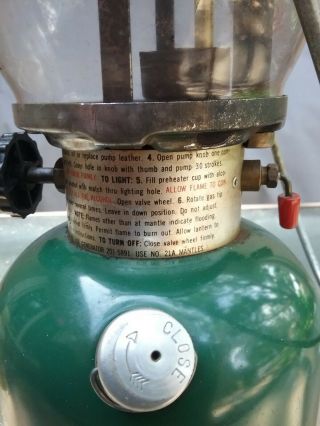 vintage coleman kerosene lantern 6