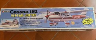 Vintage Balsa Wood Kit,  Top Flite Gold Edition Cessna 182 Skylane Airplane 81 "