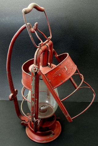 Vintage American Lafrance Fire Engine Co.  Inc.  Dietz King Fire Dept Lantern