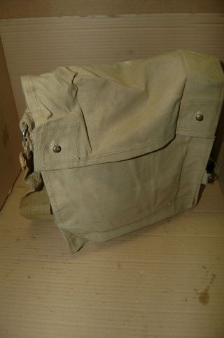 British Wwii Mkvii Gas Mask Bag Indiana Jones Vintage Vtg