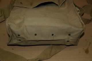British WWII MKVII Gas Mask Bag Indiana Jones Vintage vtg 5
