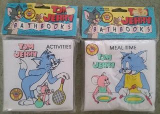 Vintage Baby Rubber Books Tom & Jerry