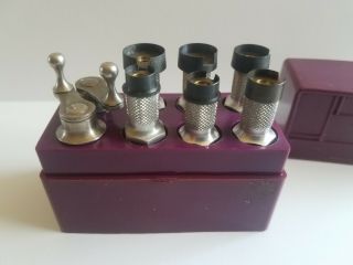 Vintage Watch - Craft Set Of 6 Watch Mainspring Winders W/Case 3