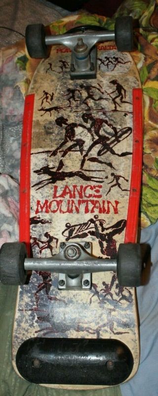 Vintage Powell Peralta Lance Mountain Xt Complete Skateboard W/ Bone 67mm 95a Wh