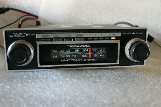 Vintage Realistic Am/fm 8 Track Car Stereo 12 - 1901