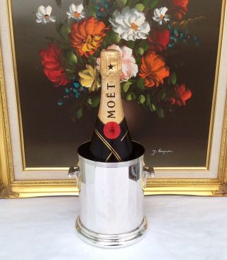 Rare Art Deco Silver Plated Champagne Bottle Holder William Suckling C1928