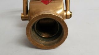 Vintage ELKHART Brass Mfg Co.  Chief Brass Fire Nozzle Indiana,  Brass Sprayer 8