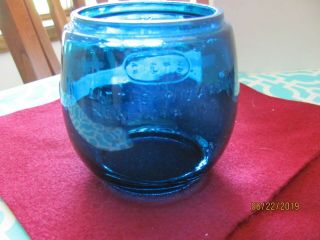 Vintage Dietz Little Wizard Teal Blue Lantern Globe Shade