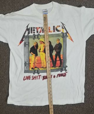 Vintage Metallica Live Shit: Binge & Purge T - Shirt X - Large circa 1995 4