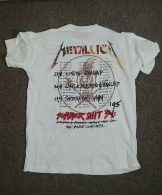 Vintage Metallica Live Shit: Binge & Purge T - Shirt X - Large circa 1995 6