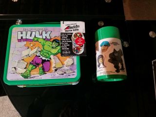 1978 Hulk Metal Lunch Box & Thermos Vintage Nr Tag Wow