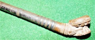Antique Asian Karen Silver Plate Long Pipe W/terracotta Clay Bowl Museum Quality