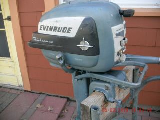 Vintage Classic Antique Outboard 1956 Evinrude 5.  5 Hp Fisherman Tuned Freshwater