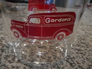 Vintage Antique Gordon ' s Glass 2 Gallon Jar (1940 ' s) 3