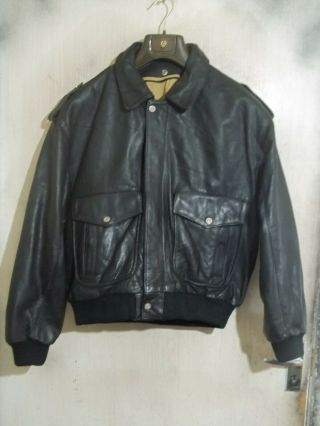 Vintage Issue A2 Distressed Heavy Leather Flying Jacket Size L