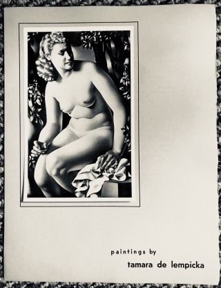 Rare Vintage 1939 Art Deco Tamara De Lempicka Exhibition Presentation Brochure