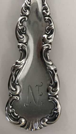 Vintage Sterling Silver Souvenir Spoon Detroit w/ Chief Pontiac 1763 on Handle 6