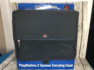 Sony Playstation Ps1 Ps2 Official Black Messenger Bag System Carry Case Vtg