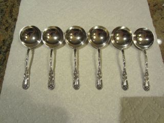 Dominick And Haff Number 10 Sterling Bouillon Soup Spoons (set Of 6) No Mono