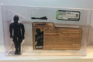 Vintage 1983 Gi Joe Snake Eyes,  Afa Graded 85 Nm,  (what A Figure)