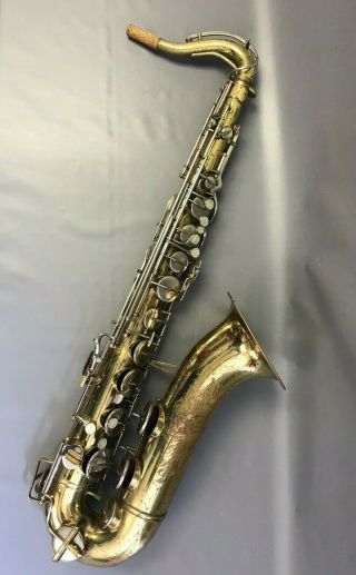 Vintage Buescher Aristocrat Tenor Saxophone Model 157 With Case