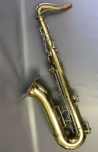 Vintage Buescher Aristocrat Tenor Saxophone Model 157 with Case 2