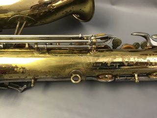 Vintage Buescher Aristocrat Tenor Saxophone Model 157 with Case 6